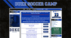 Desktop Screenshot of dukesoccercamp.com
